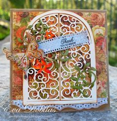 Suaje de Corte de Ventana Enrejada / Wrought Iron Window Die Descontinuado Cheery Lynn Designs
