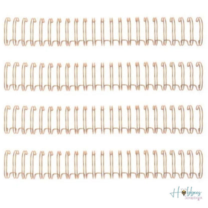 Cinch Wires Rose Gold 0.625&quot; / 4 Arillos Metálicos Oro Rosa Arillos para Engargolar We R Memory Keepers