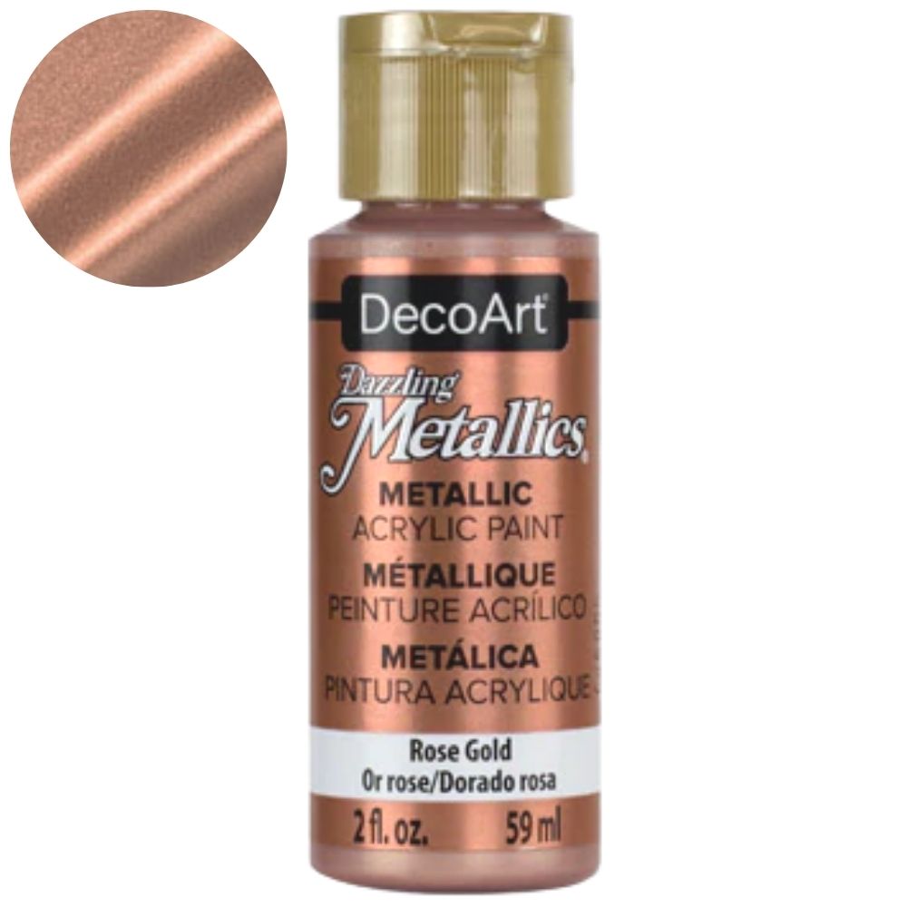 Dazzling Metallics Rose Gold Acrylic Paint / Pintura Acrílica Oro Rosa Metálico