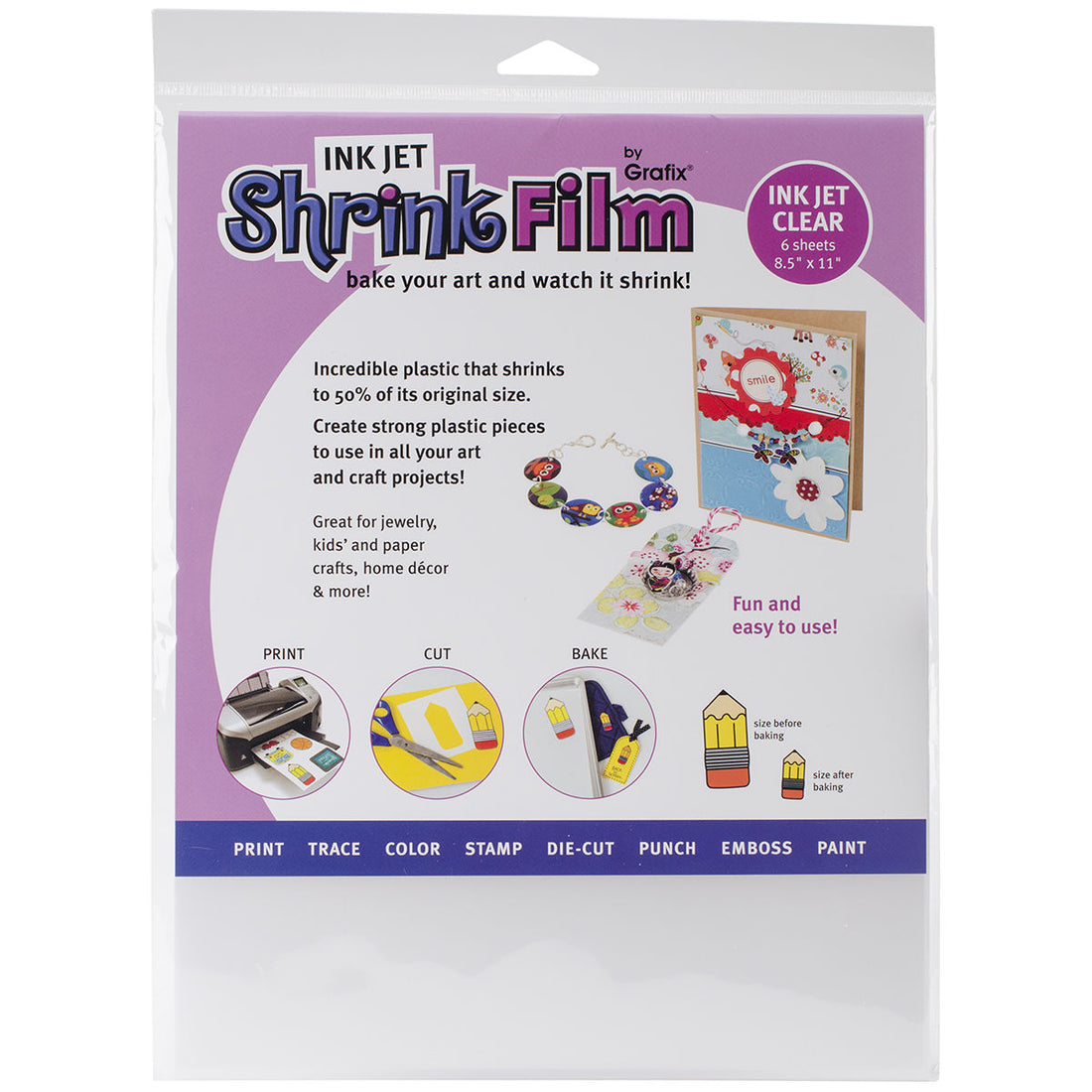 Ink Jet Shrink Film / PelÃculas Encogibles para Impresora Acetato y Especializados Grafix