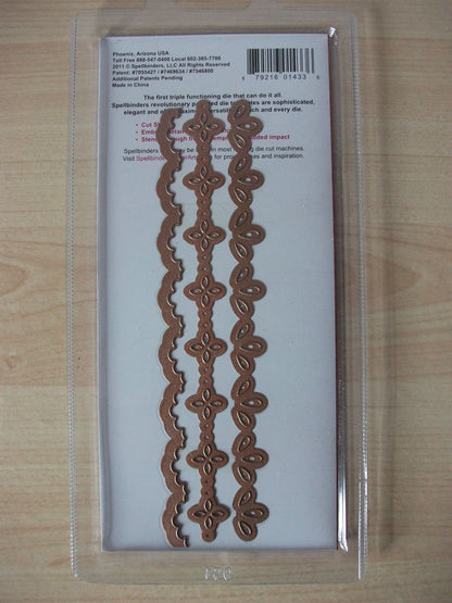 Classic Triple Scallop Dies and Emboss / Suaje y Realce Triple Onda Descontinuado Spellbinders