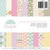 Umbrella Paper Pad 6" x 6" / Block De Papel Tonos Pastel Descontinuado American Crafts