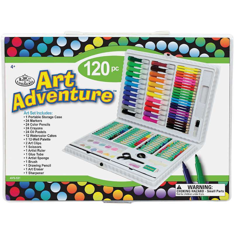 Royal Brush-Art Adventure Art Set / Juego de Artista con 120 piezas Descontinuado Royal Langnickel