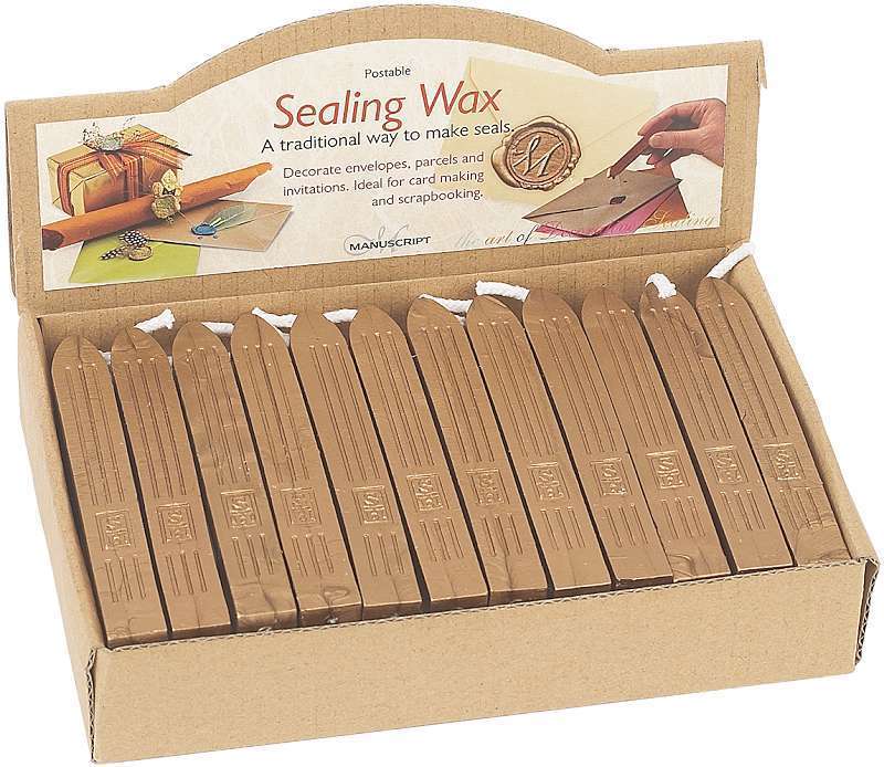 Sealing Wax Gold  / Barra de Lacre para Sellar Dorado Descontinuado Manuscript