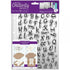 Clear Stamp Script Alphabet / Sellos de Polímero Alfabeto Descontinuado DoCrafts