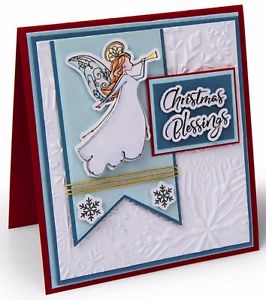 Framelits Die Set w/Stamps Angel / Set de Suajes y Sello Angel Descontinuado Sizzix