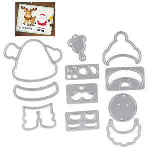 Santa Claus Dies / Suajes de Santa Claus Descontinuado Elizabeth Craft Designs