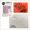 3D Textured Impressions Flower Heart Doodle / Folder de Grabado 3D Flores