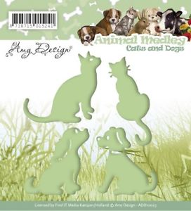 Cats and Dogs Dies / Suaje de Gatos y Perros Descontinuado Amy Design