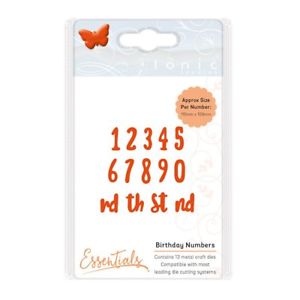 Essential Buildables Die Set Birthday Numbers / Suaje de Números Descontinuado Tonic Studios