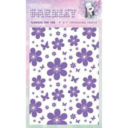 Flowers For You Embossing Folder / Folder de Grabado Flores Descontinuado Crafter&