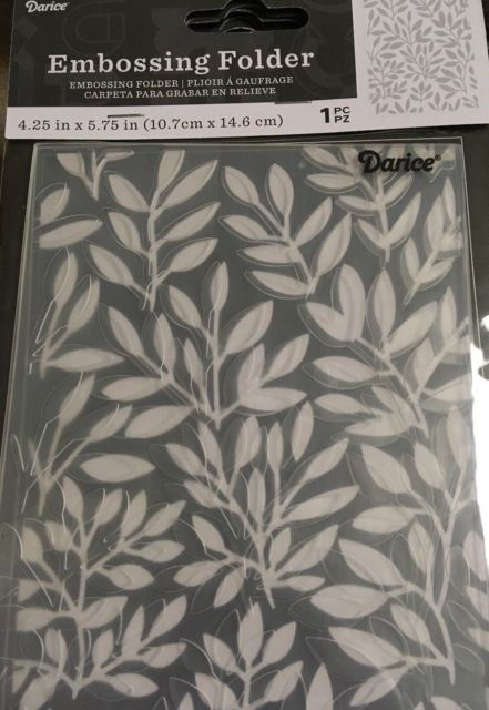 Embossing Folder Vine Background / Folder de Grabado Hojas Descontinuado Darice