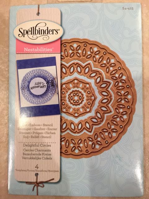 Nestabilities Decorative Elements Dies Delightful Circles / Suajes de Corte y Realce Circulos Descontinuado Spellbinders