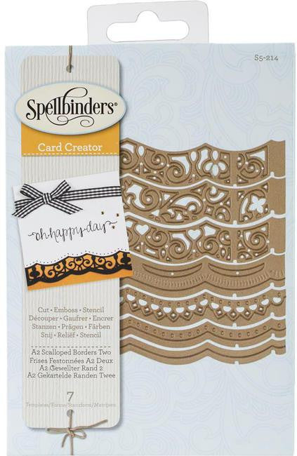 A2 Scalloped Borders Three Die / Suaje de Bordes Descontinuado Spellbinders