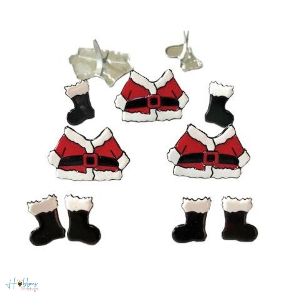 Santa Suit Brads / Sujetadores Traje de Santa Claus Adornos / Embellishments Eyelet Outlet