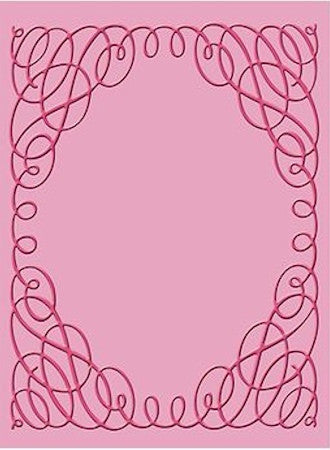 Embossing Folder Scrollwork / Folder de Grabado Marco Decorado Descontinuado Cuttlebug