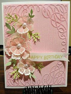 Embossing Folder Scrollwork / Folder de Grabado Marco Decorado Descontinuado Cuttlebug