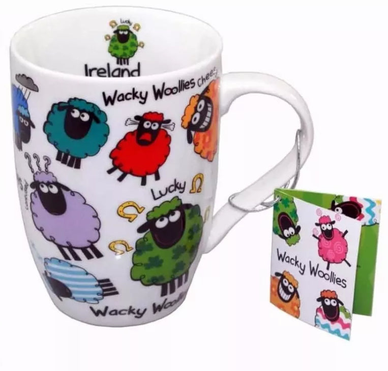 Wacky Woollies Ceramic Mug 10oz / Taza para Café para Atraer Dinero Descontinuado Wacky Woolies