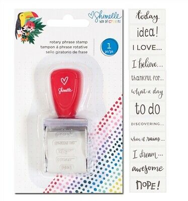Shimelle Box Of Crayons Roller Stamp / Sello Giratorio de Frases Descontinuado American Crafts