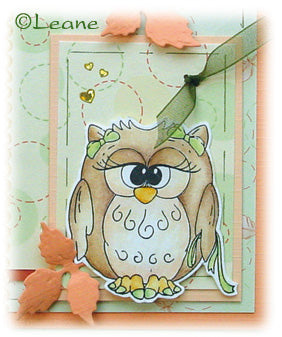 Pipa Clear Stamp / Sello de Polímero de Búho Niña Sellos Leane Creatief