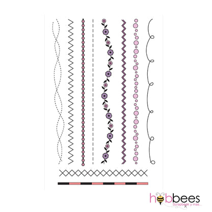 Borders 1 Stamp Set / Sellos de Bordes Descontinuado Cheery Lynn Designs