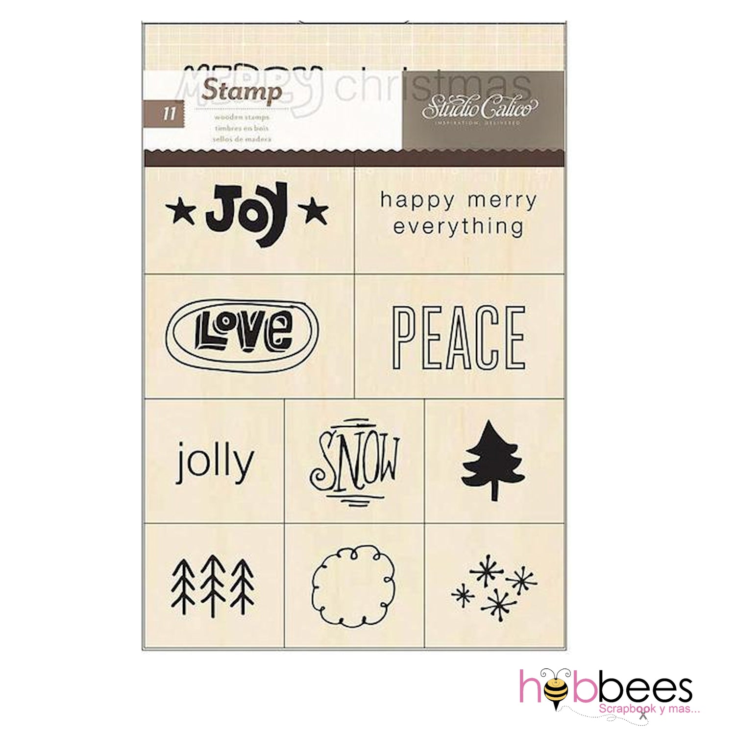 Magical Wooden Stamp Value  / Sellos de Navidad de Madera DESCONTINUADO American Crafts