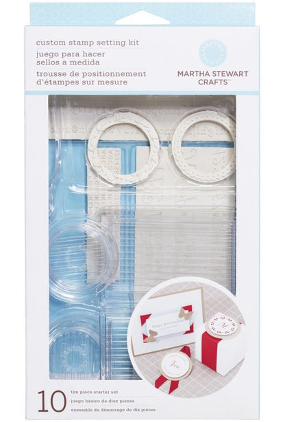 Set Your Own Stamp Setting Kit / Kit de Sellos Personalizables Descontinuado Martha Stewart