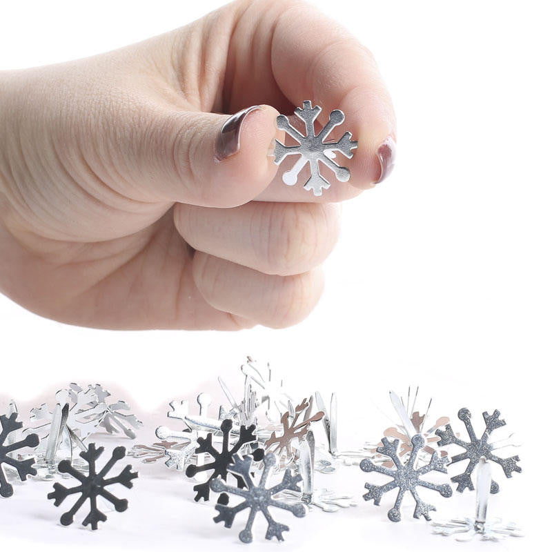 Cute Snowflake Brads Descontinuado Darice