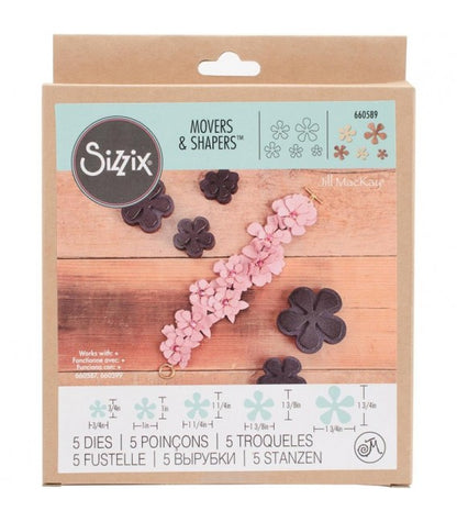 Jill MacKAy Movers &amp; Shapers Magnetic Die Carnation Stack / Suajes de Flores Descontinuado Sizzix
