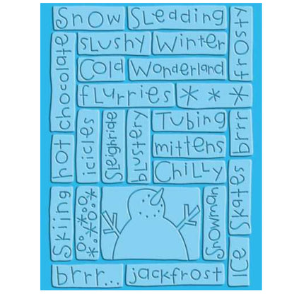 Sledding Embossing Folder / Folder de Grabado Trineo Descontinuado Cuttlebug