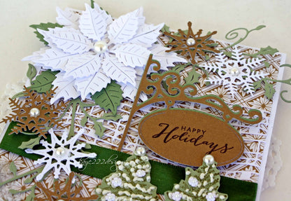 Snowflowers Set Two Dies / Suaje de Corte de Copos de Nieve Descontinuado Cheery Lynn Designs