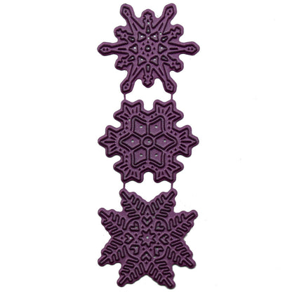 Snowflowers Set Two Dies / Suaje de Corte de Copos de Nieve Descontinuado Cheery Lynn Designs
