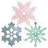 Snowflowers Set Two Dies / Suaje de Corte de Copos de Nieve Descontinuado Cheery Lynn Designs