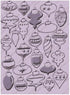 Embossing Folder Sparkle / Folder de Grabado Adornos de Navidad Descontinuado Cuttlebug