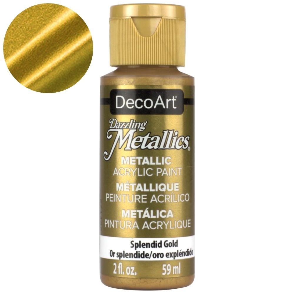 Dazzling Metallics Splendid Gold Acrylic Paint / Pintura Acrílica Oro Metálico