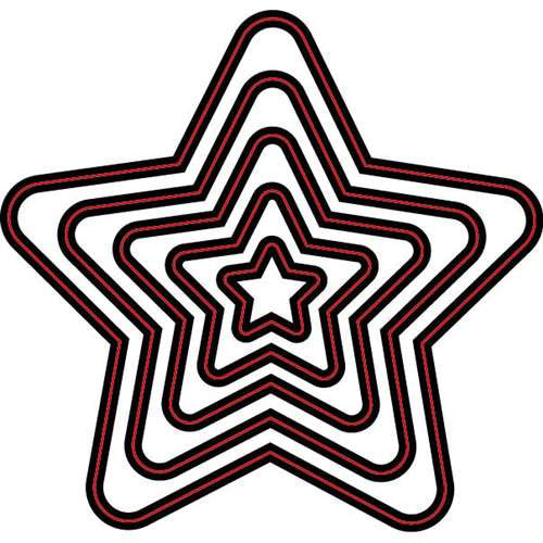 Nesting Stars / Suaje de Corte de Estrellas Descontinuado Darice