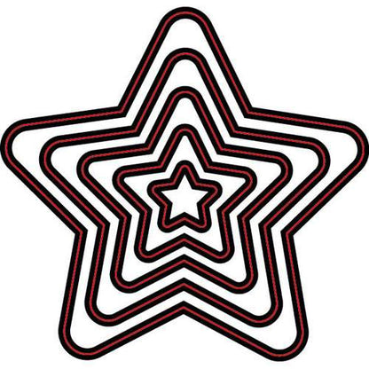 Nesting Stars / Suaje de Corte de Estrellas Descontinuado Darice