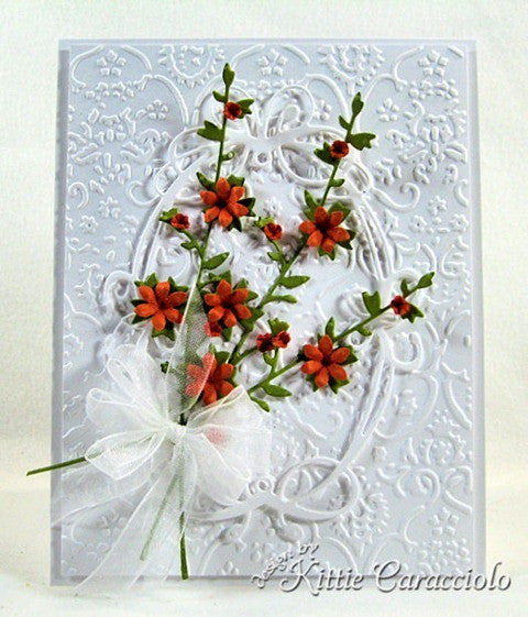 Suaje de Corte de Flor y Hojas / Hollyhock Stem Descontinuado Memory Box