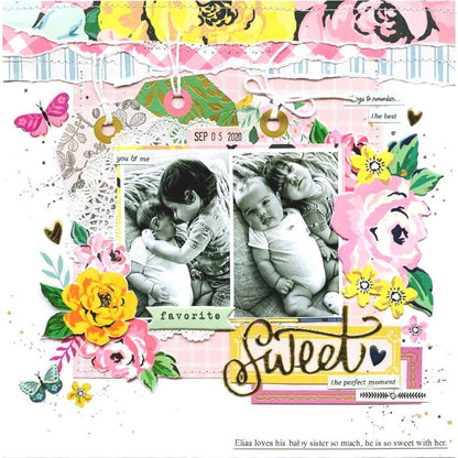 Garden Party Stencils / Set 3 Esténciles 3.5 x 4"  American Crafts