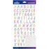 Trendy Pastel Brush Alphabet Stickers / Estampas de Alfabeto Pastel Descontinuado Sticko