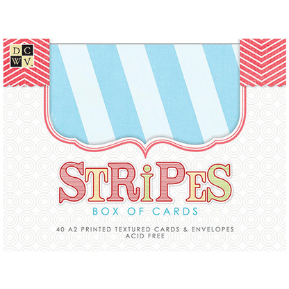 Stripes Box of Cards / Tarjetas y Sobres de Rayas Descontinuado DCWV
