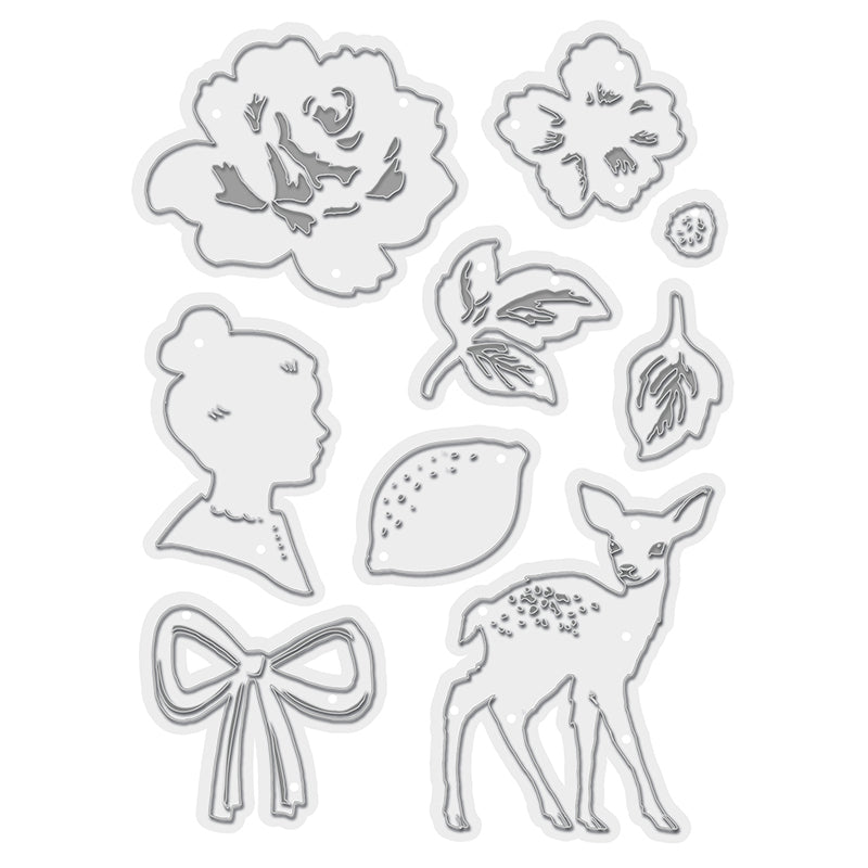 Maggie Holmes Dies / Suajes de Naturaleza Dados de Corte / Suajes / Troqueles We R Memory Keepers