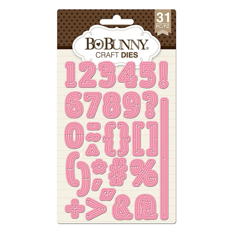 Triple Play Numbers Dies / Suajes de Números y Símbolos Descontinuado BoBunny