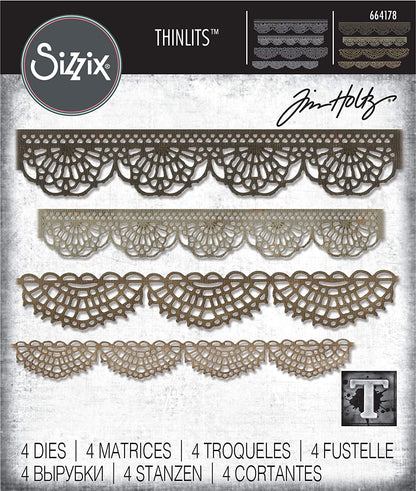 Thinlits Crochet Die / Suajes de Bordes de Encajes Dados de Corte / Suajes / Troqueles Tim Holtz