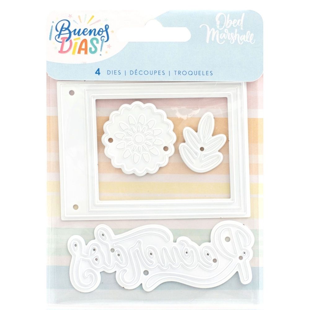 Buenos DÃas Die Set / Set de 4 Suajes Buenos DÃas Dados de Corte / Suajes / Troqueles American Crafts