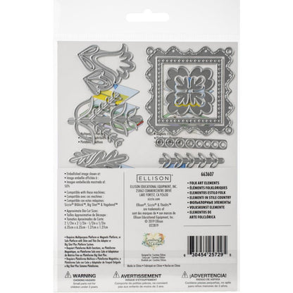 Thinlits Folk Art Elements Die / Suajes Flores Populares Descontinuado Sizzix