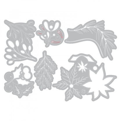 Tim Holtz Thinlits Large Funky Die / Suajes de Flores de Festividades Descontinuado Sizzix