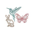 Thinlits Geo Springtime Die / Suajes Silueta de Animales de Primavera Descontinuado Sizzix