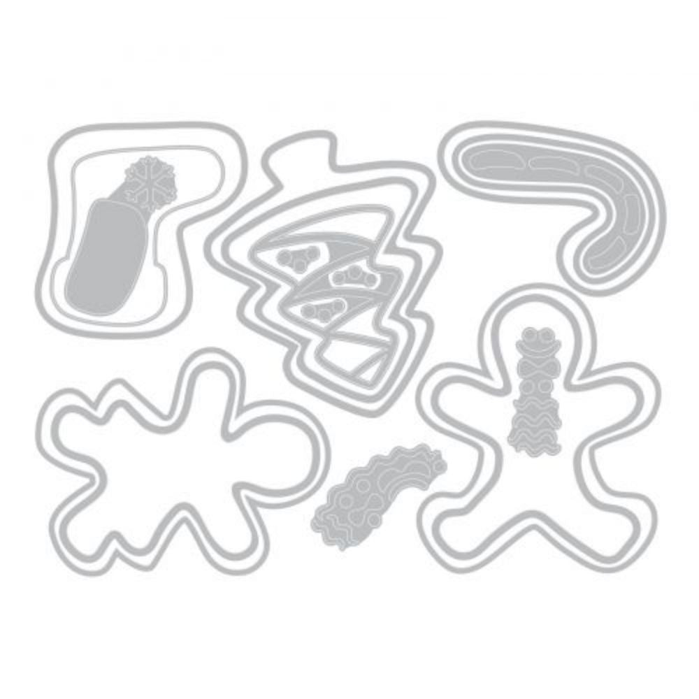 Thinlits Fresh Baked 2 Die / Suaje Galletas Jengibre No 2 Descontinuado Sizzix