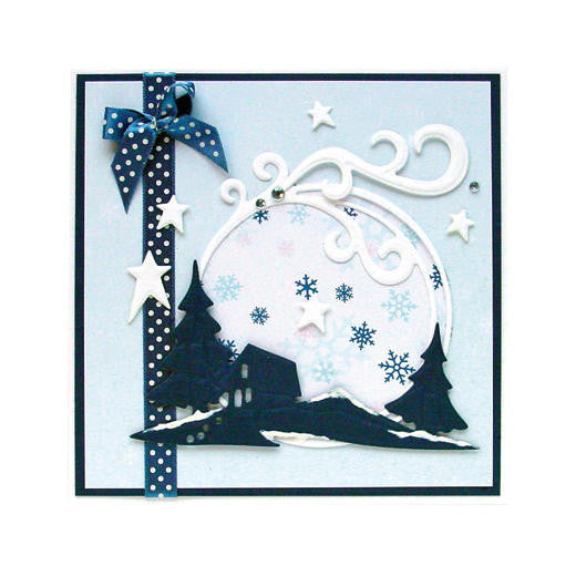 Suaje de Corte de Circulo Decorado y Flores / Frame Swirl Descontinuado Leane Creatief